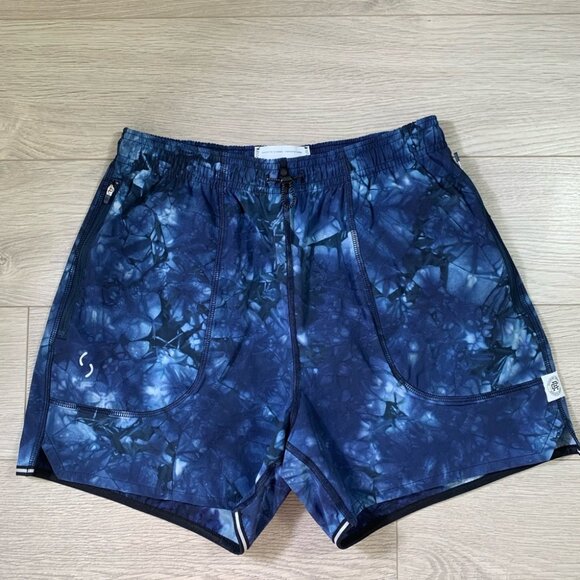 REIGNING CHAMP x Ryan Willms Tie Dye Trek Running Athletic Shorts - Picture 1 of 9